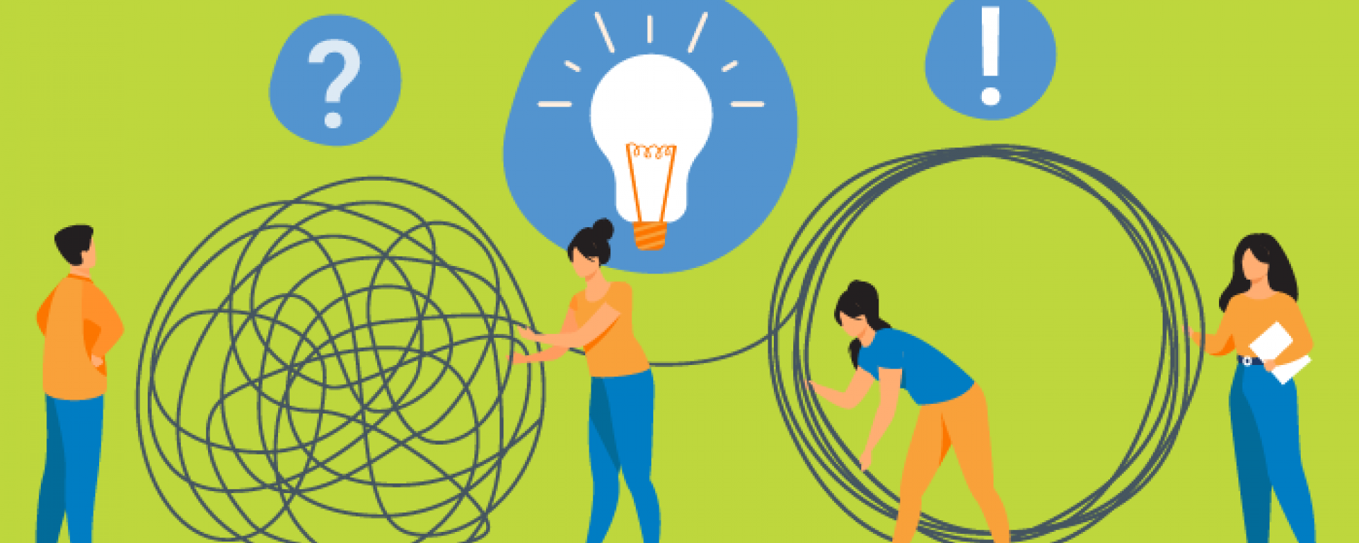 Illustration of people collaborating